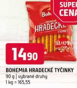 Bohemia hradecké tyčinky 90 g vybrané druhy