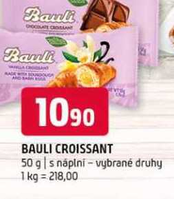 Bauli croissant 50 g s náplní vybrané druhy