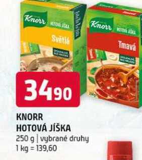 Knorr hotová jíška 250 g vybrané druhy 