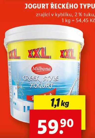JOGURT ŘECKÉHO TYPU, 1,1 kg