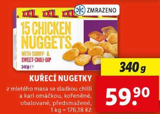 KUŘECÍ NUGETKY, 340 g