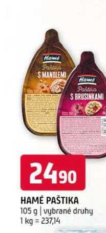 Hamé Paštika 105 g vybrané druhy 