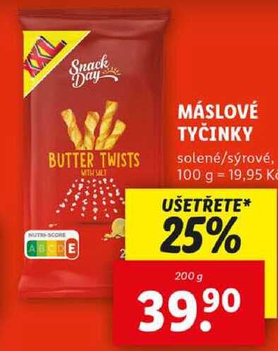 MÁSLOVÉ TYČINKY, 200 g