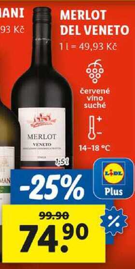 MERLOT DEL VENETO, 1,5 l