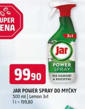 Jar power spray do myčky 500 ml Lemon 3v1