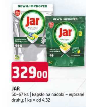 JAR 50-67 ks kapsle na nádobí vybrané druhy