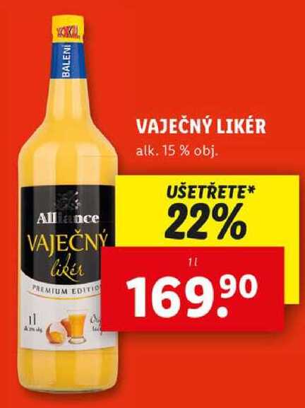 VAJEČNÝ LIKÉR, 1 l