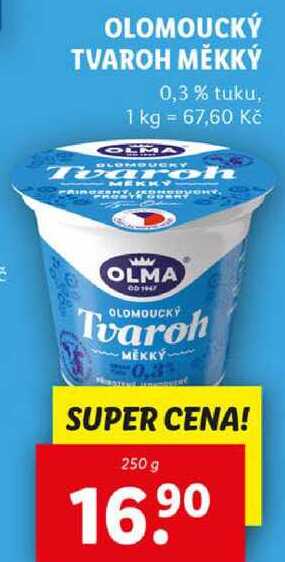 OLOMOUCKÝ TVAROH MĚKKÝ, 250 g
