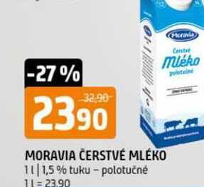 Moravia čerstvé mléko plnotučné 1l