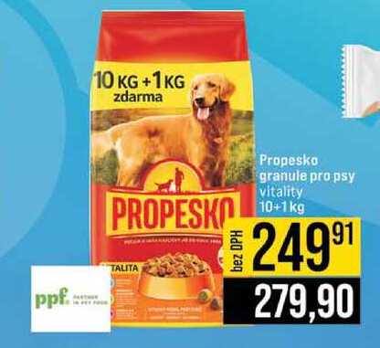 Propesko granule pro psy vitality 10+1kg 