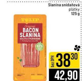 Slanina snídaňová plátky 125 g 