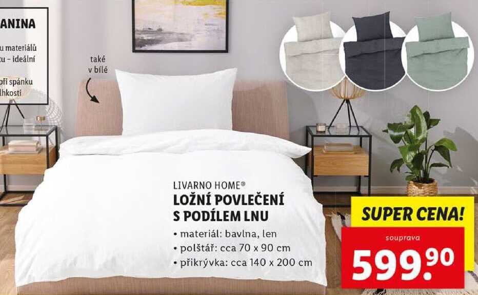 LOŽNÍ POVLEČENÍ S PODÍLEM LNU 