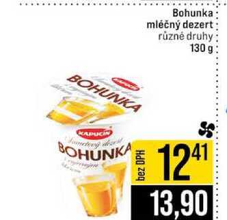 Bohunka mléčný dezert různé druhy 130 g 