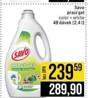 Savo praci gel color+white 48 dávek 2,4l