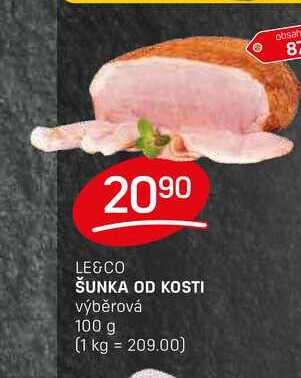 ŠUNKA OD KOSTI výběrová 100 g