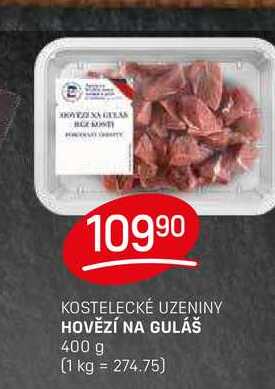 HOVĚZÍ NA GULÁŠ 400 g