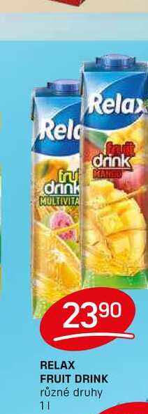 RELAX FRUIT DRINK různé druhy 1l