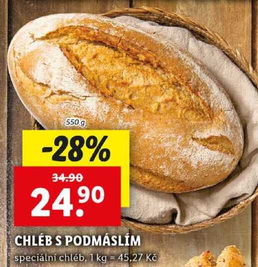 CHLÉB S PODMÁSLÍM, 550 g