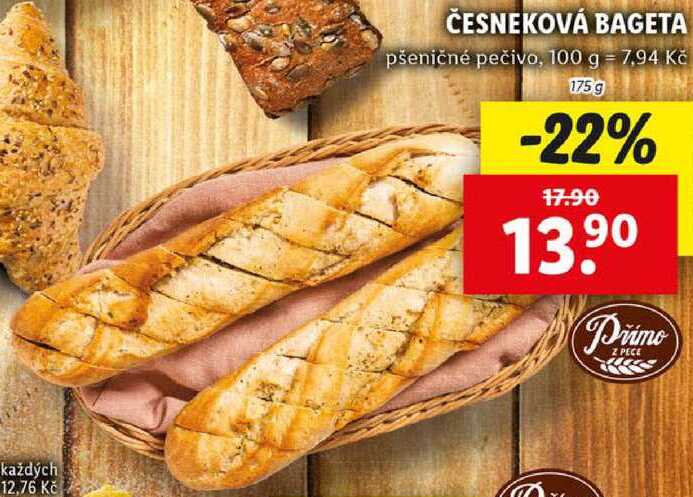 ČESNEKOVÁ BAGETA, 175 g 