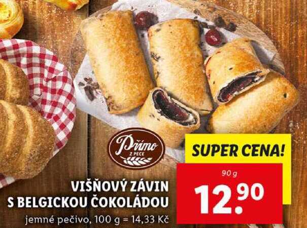 VIŠŇOVÝ ZÁVIN S BELGICKOU ČOKOLÁDOU, 90 g
