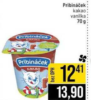 Pribináček kakao vanilka 70g