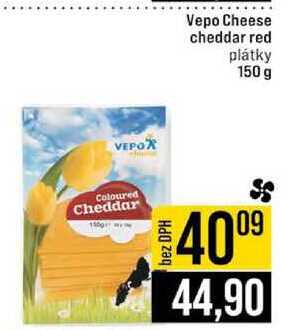 Vepo Cheese cheddar red plátky 150 g 