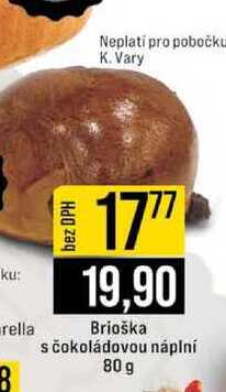 Brioška s čokoládovou náplní 80 g 