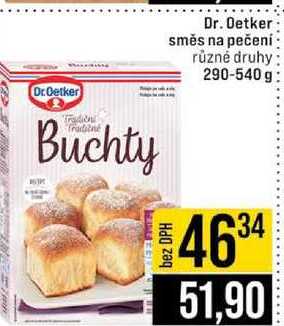 Dr. Oetker směs na pečení různé druhy 290-540 g