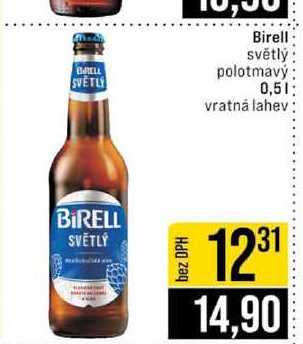 Birell světlý polotmavý 0,5l