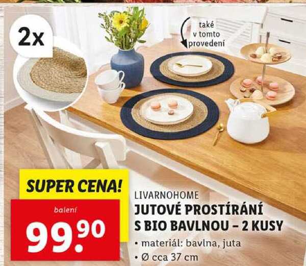 JUTOVÉ PROSTÍRÁNÍ S BIO BAVLNOU - 2 KUSY 