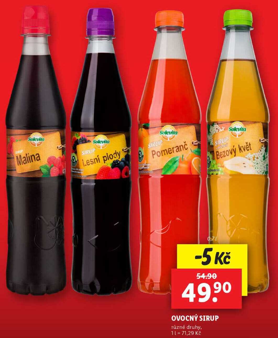 OVOCNÝ SIRUP, 0,7 l