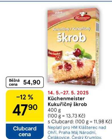 Küchenmeister Kukuřičný škrob, 400 g 
