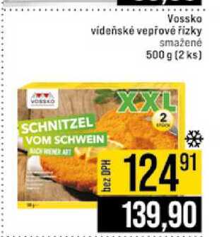 Vossko vídeňské vepřové řízky 500 g (2 ks)  