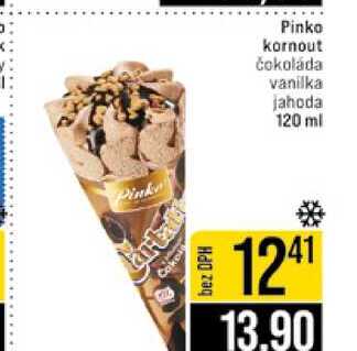 Pinko kornout čokoláda vanilka jahoda 120 ml 
