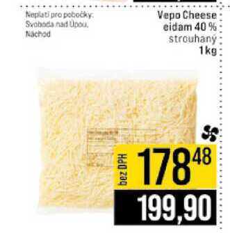 Vepo Cheese eidam 40 % strouhaný 1 kg