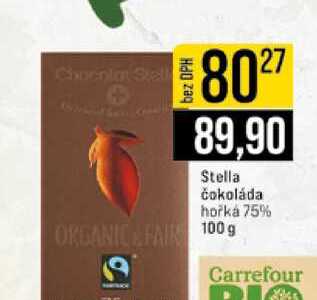 Stella čokoláda hořka 75% 100g 
