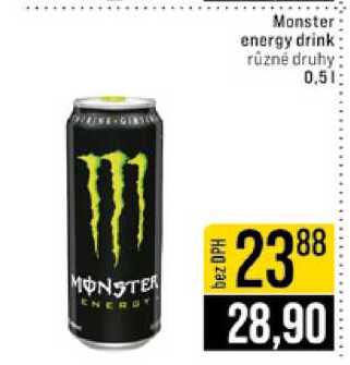 Monster energy drink různé druhy 0.5l
