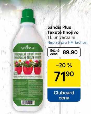 Sandis Plus Tekuté hnojivo, 1 l 