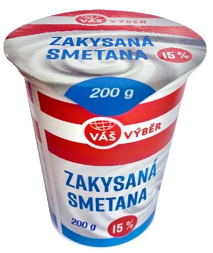 VÁŠ VÝBĚR Zakysaná smetana, 200 g