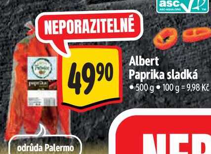  Albert Paprika sladká  500 g