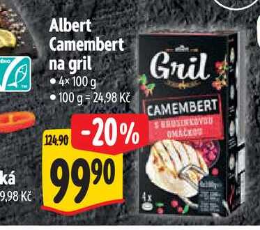  Albert Camembert na gril 4x100 g  