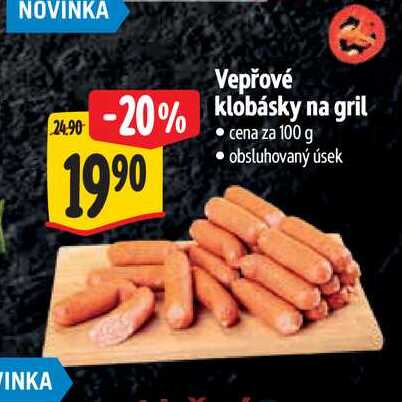  Vepřové klobásky na gril 100 g