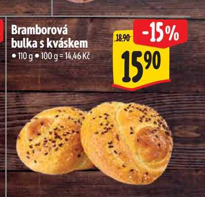 Bramborová bulka s kváskem 110 g  