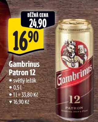  Gambrinus Patron 12  0,5 l