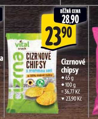  Cizrnové chipsy  65g 