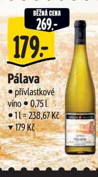  Pálava 0,75 l