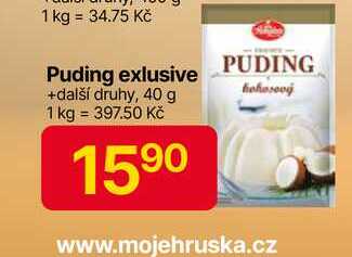 Puding exlusive +další druhy, 40 g 