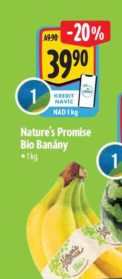   Nature's Promise Bio Banány 1 kg