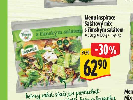 Menu inspirace Salátový mix s římským salátem  550 g