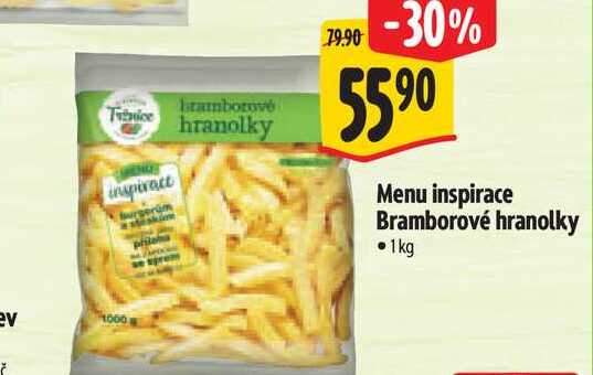   Menu inspirace Bramborové hranolky  1kg 